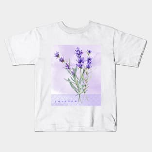 Flor Lavanda Kids T-Shirt